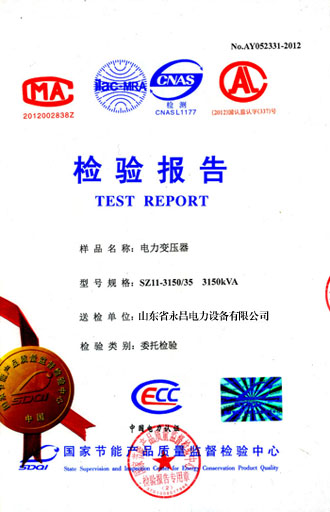 玉溪电力变压器检测报告